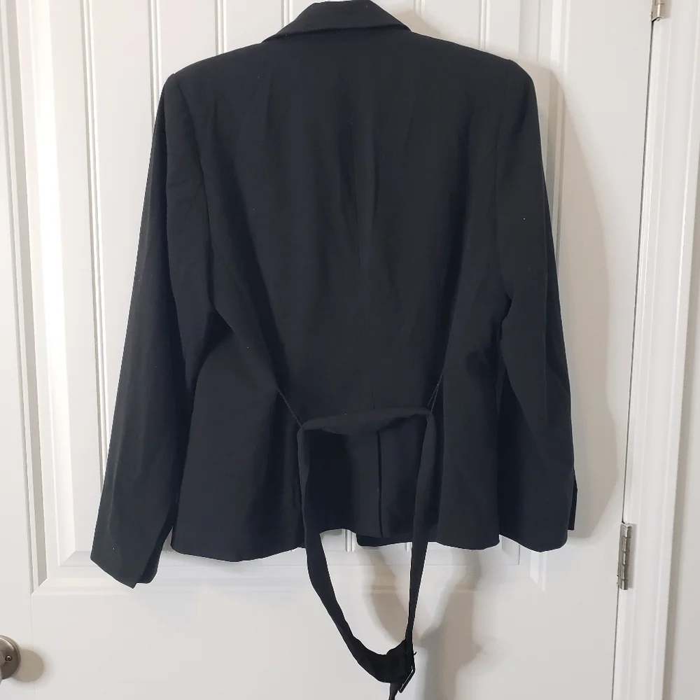 7th Avenue Design Studio New York & Company  Blazer Jacket‎ Office Black Sz 10